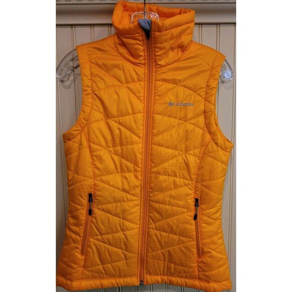 Columbia Bright Marigold Powder Lite Vest - Picture 1 of 5